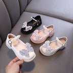 Bow Shiny Sequins Children Shoes, Baby Birthday Party Shoes