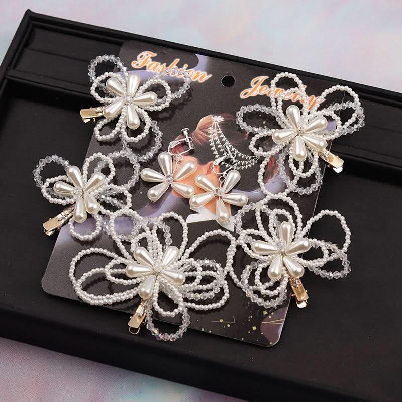 Wedding flower girl hair accessories children's hair clips stage performance birthday party hair accessories