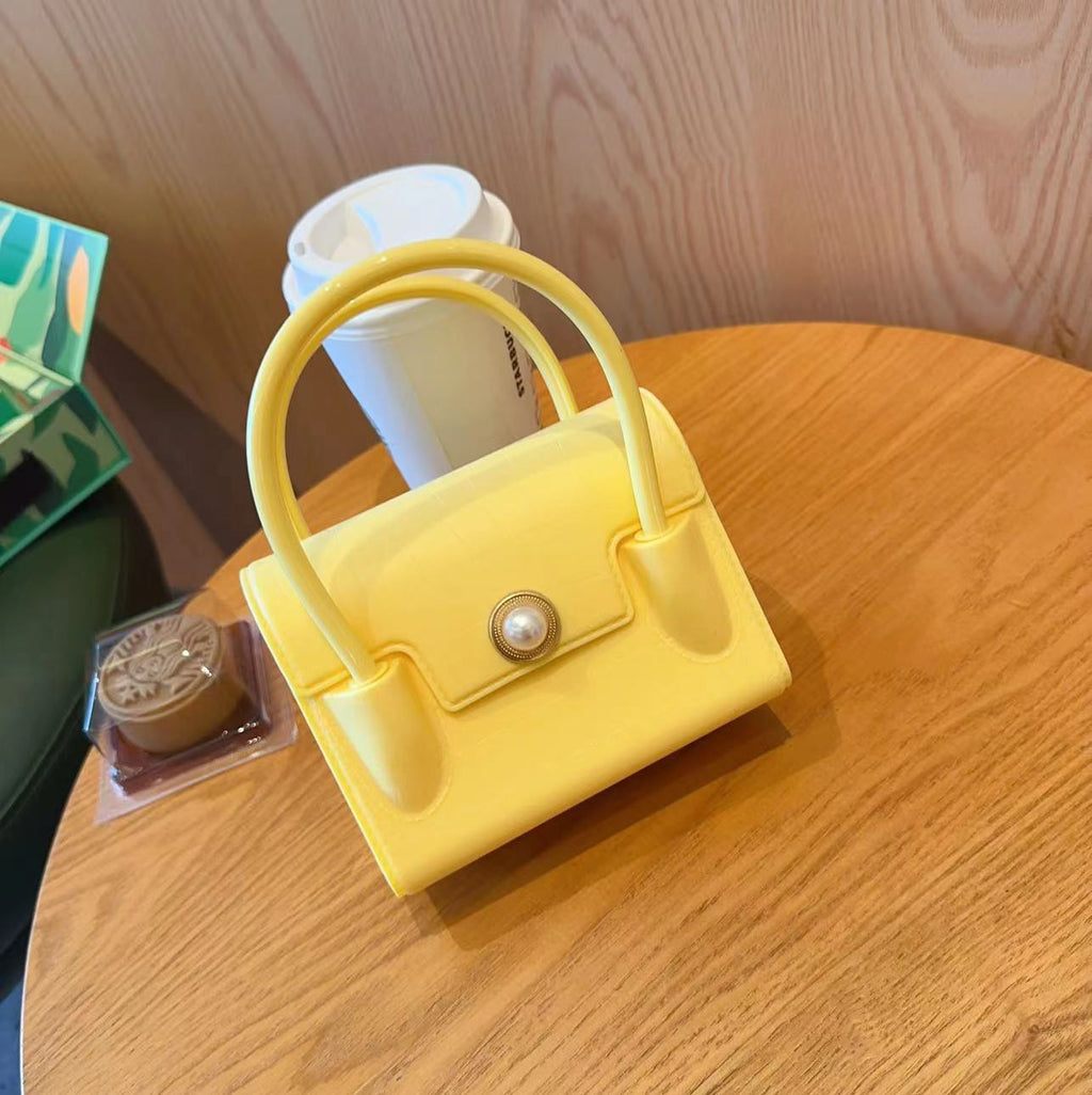 Girls Mini Pearl Handbag Fashion Crocodile Pattern Purse | KLFFLGID