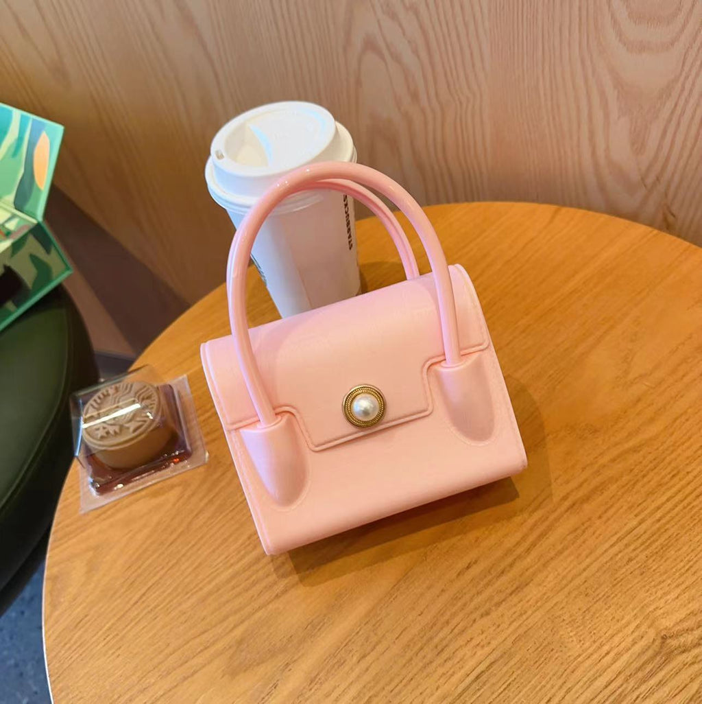 Girls Mini Pearl Handbag Fashion Crocodile Pattern Purse | KLFFLGID