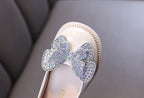 Bow Shiny Sequins Children Shoes, Baby Birthday Party Shoes