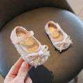 Baby shoes, sequined bow leather shoes, girls' shoes