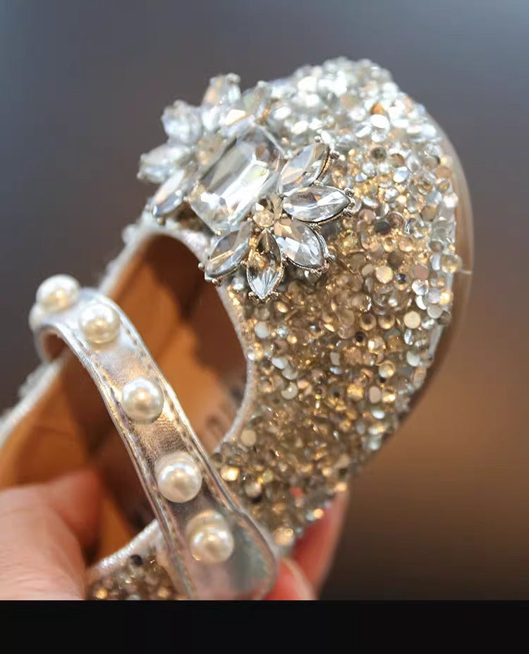 Baby Walking Shoes Toddler Sequined Princess Shoes for Girls | KLFFIGID
