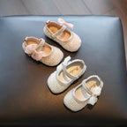 Dreamy Pink Princess Shoes Sparkling Bow Girl's Sandals Versatile Cute Sweet Princess Shoes