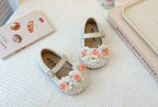 Cute Floral Girls' Shoes Dreamy Glitter Girls' Shoes Exquisite Handmade Floral Shoes