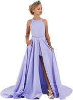Girls piano performance dress violin performance banquet tail girl evening dress