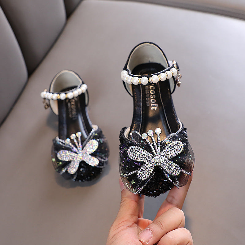 Party Baby Shoes, Sequin Elegant Girls Dance Shoes