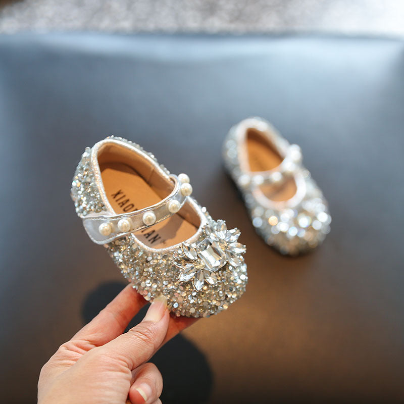 Baby Walking Shoes Toddler Sequined Princess Shoes for Girls | KLFFIGID