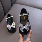Bow Shiny Sequins Children Shoes, Baby Birthday Party Shoes
