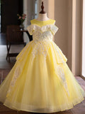 New 3-12-year-old baby birthday party evening dress embroidered sequins fluffy mesh girl princess dress