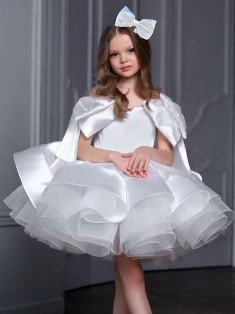 New Girls Big Bow Birthday Party Tutu Wedding Dress | KLFFIGID