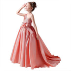 4-12 years old children's evening dress wedding stage performance girl dress