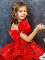 Baby's First Birthday Dress Glamorous Sequin Flower Girl Dress ｜KLFFLGID