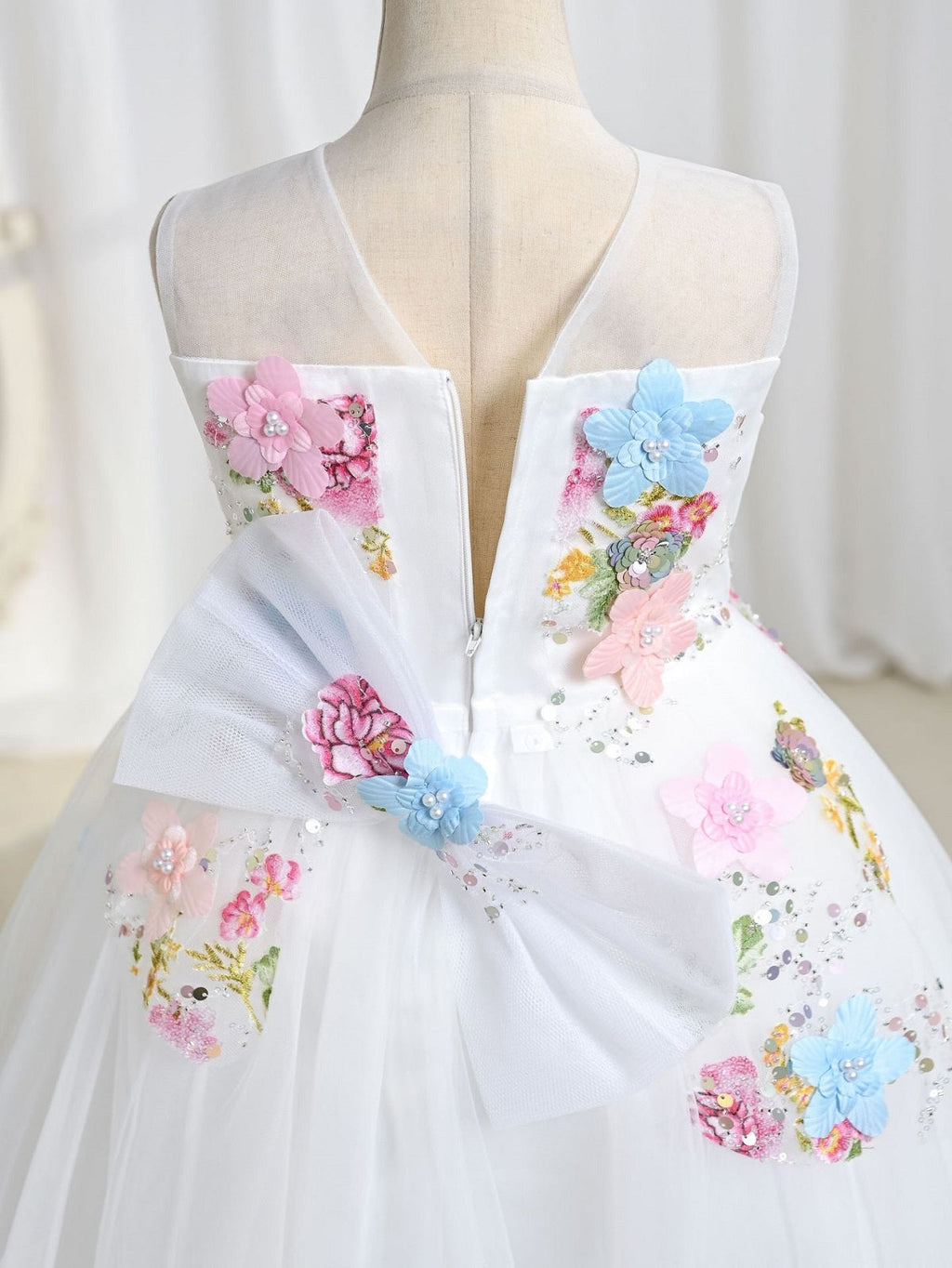 Girls' floral dresses, wedding evening gowns, birthday party dresses for babies