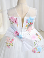 Girls' floral dresses, wedding evening gowns, birthday party dresses for babies