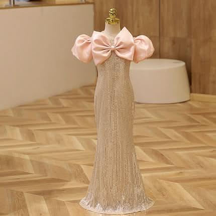 Children's dress fishtail dress wedding catwalk evening dress fashionable girl evening dress£¨¸´Öƣ©