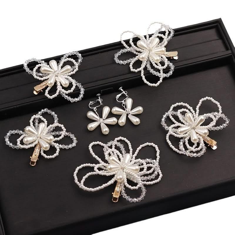 Wedding flower girl hair accessories children's hair clips stage performance birthday party hair accessories