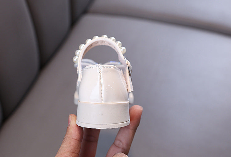 Bow Shiny Sequins Children Shoes, Baby Birthday Party Shoes
