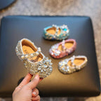 Baby Walking Shoes Toddler Sequined Princess Shoes for Girls | KLFFIGID
