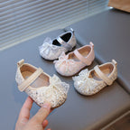 Toddler shoes, girls' leather shoes, birthday party shoes