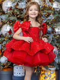 Baby's First Birthday Dress Glamorous Sequin Flower Girl Dress ｜KLFFLGID