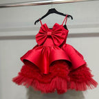Sling Bow Christmas Party Evening Dress for Girls | KLFFIGID