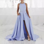 Girls piano performance dress violin performance banquet tail girl evening dress