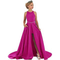 Girls piano performance dress violin performance banquet tail girl evening dress