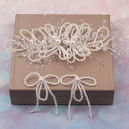 Children's birthday party wedding pearl hair accessories stage performance earrings hairpin（复制）