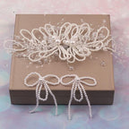 Children's birthday party wedding pearl hair accessories stage performance earrings hairpin（复制）