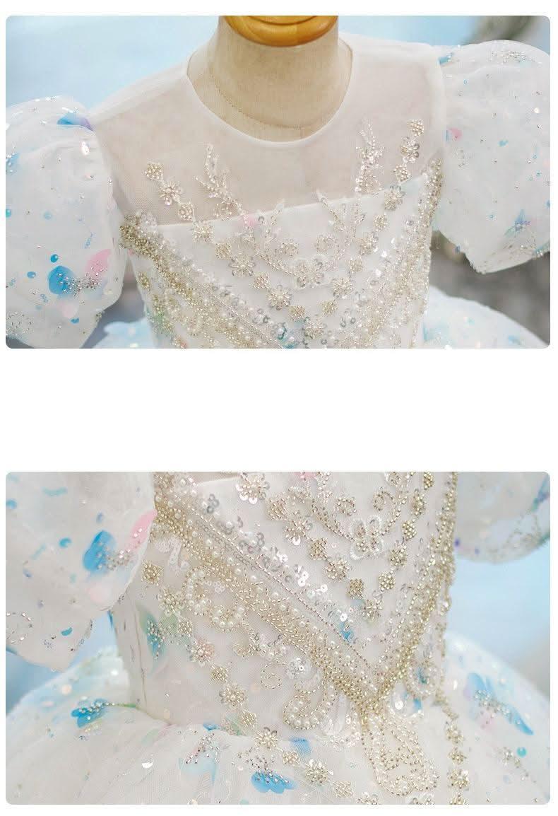 New Children's Evening Dress Birthday Party Girl Flower Girl Wedding Girl Princess Dress