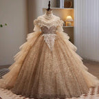 Girls 3-12 years old evening dress stage catwalk new flower girl wedding dress princess dress