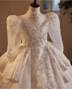2-12 years old wedding flower girl long sleeve sequin fluffy fashionable girl evening dress