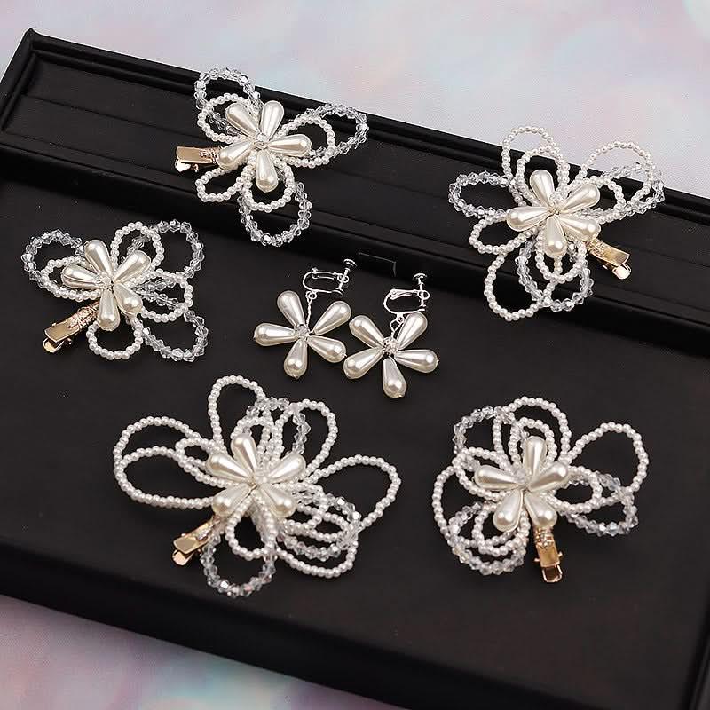 Wedding flower girl hair accessories children's hair clips stage performance birthday party hair accessories