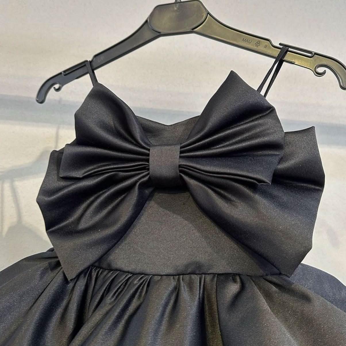 Sling Bow Christmas Party Evening Dress for Girls | KLFFIGID