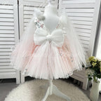 Embroidered Puffy Mesh Tutu Party Dress for Girls Princess | KLFFIGID