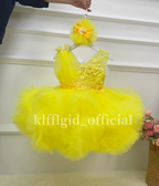 Girl's 1st Birthday Floral Wedding Party Dress | KLFFIGID