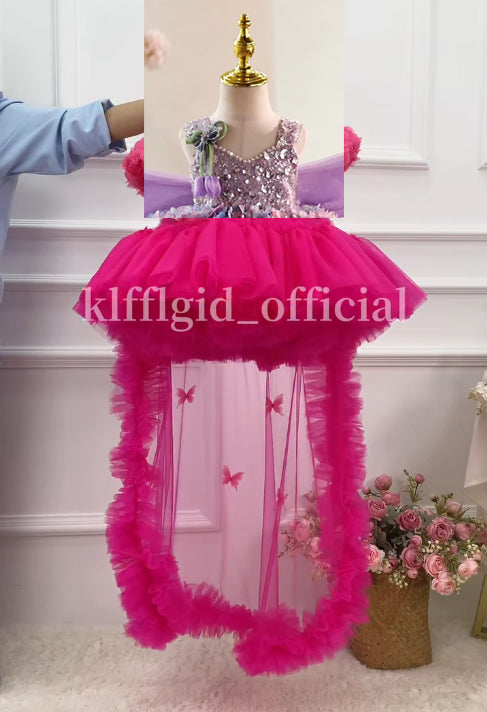 Baby Birthday Dress Princess Theme Party Toddler Princess Gown｜KLFFIGID