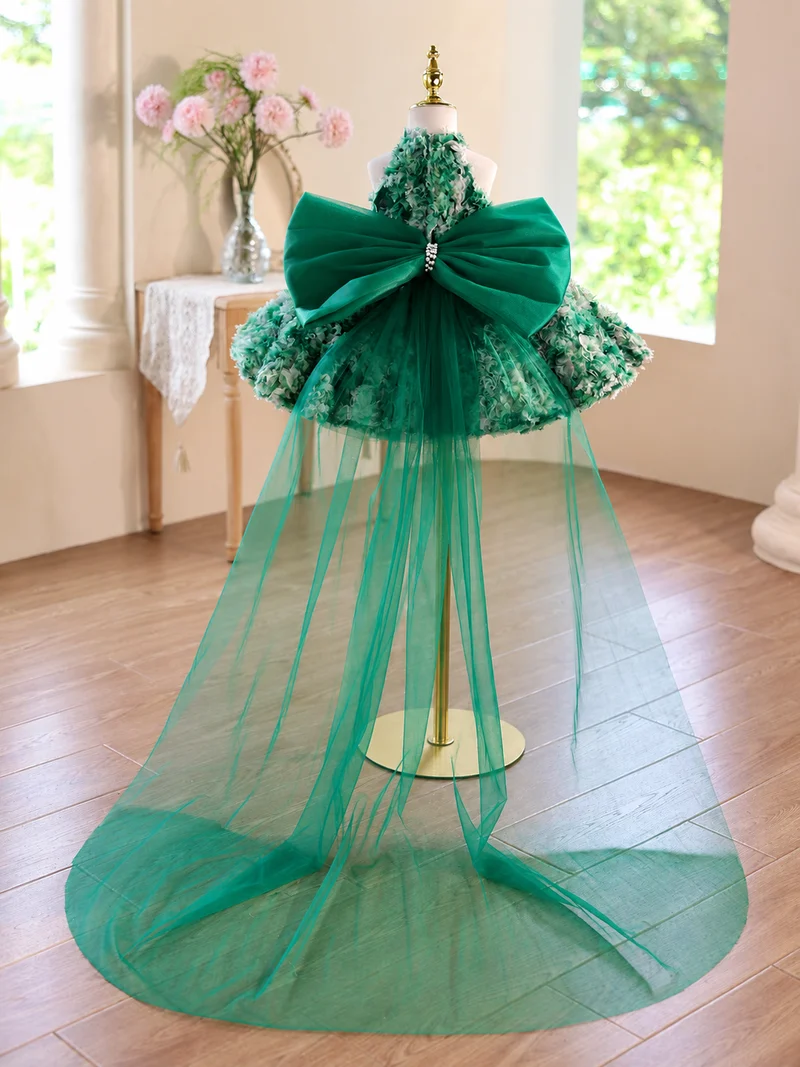 Baby Birthday Dress Girls' Christmas Dress Pageant Gown Elegant Couture Dress｜KLFFIGID