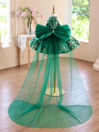 Baby Birthday Dress Girls' Christmas Dress Pageant Gown Elegant Couture Dress｜KLFFIGID