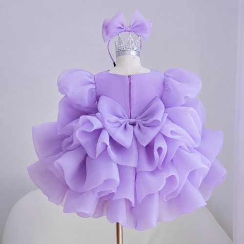 3D Flower Girl Dress Baby Birthday Dress Theme Party Toddler Princess Gown｜KLFFIGID