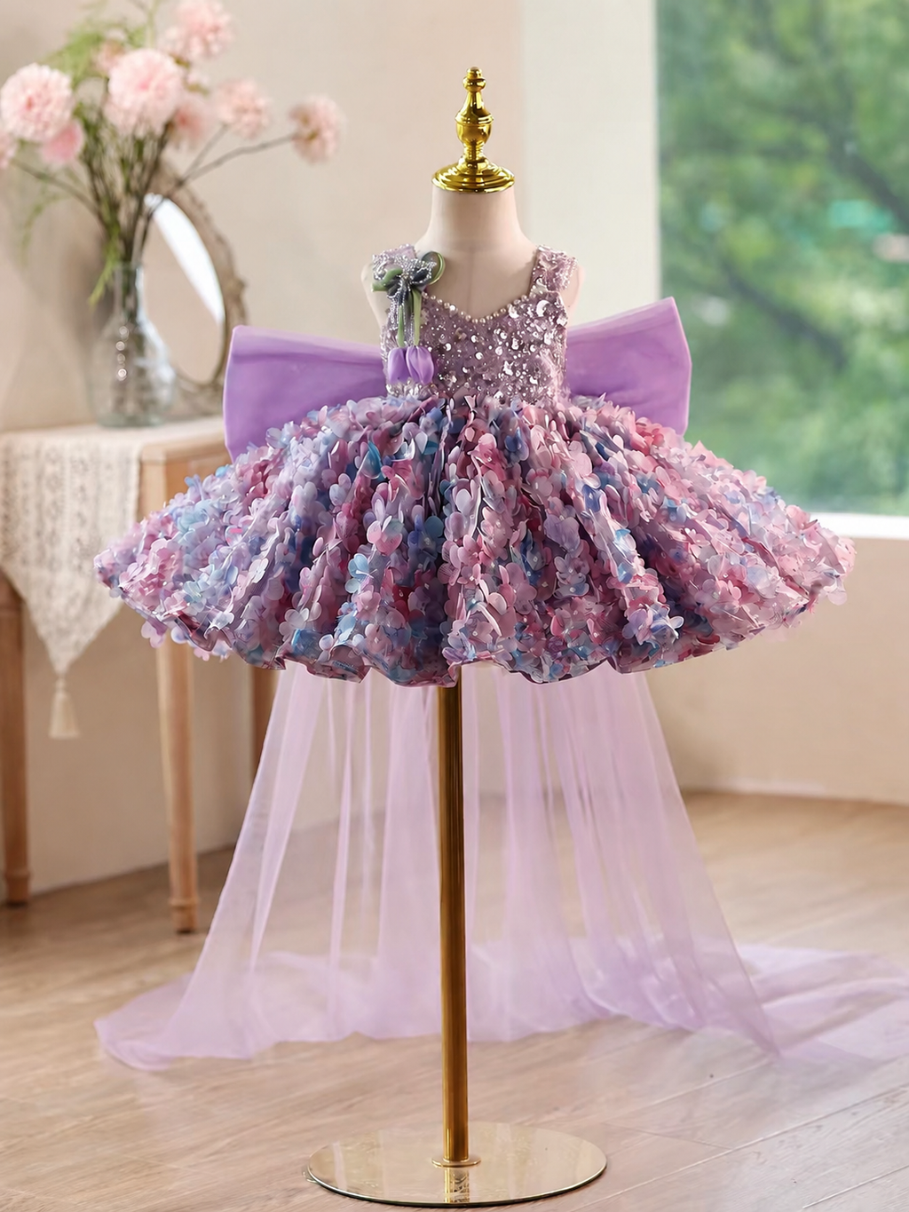 Baby Birthday Dress Princess Theme Party Toddler Princess Gown｜KLFFIGID