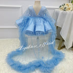 Infant Satin Sequin Dress Tulle Train Birthday Party Evening Wedding Princess | KLFFLGID