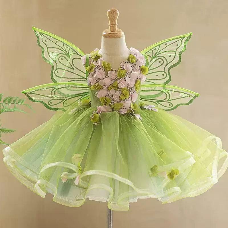 Flower Fairy Mesh Tulle Birthday Party Wedding Pageant Princess dress | KLFFLGID
