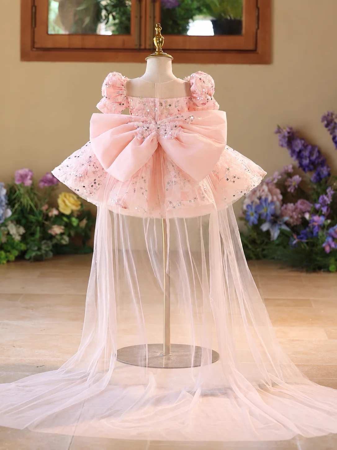 Baby's Birthday Party Dress  Pageant Gown Host's evening gown｜KLFFIGID