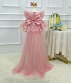 Pink Sequin Butterfly Tulle Princess Birthday Party Dress | KLFFLGID