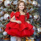 Baby's First Birthday Dress Glamorous Sequin Flower Girl Dress ｜KLFFLGID